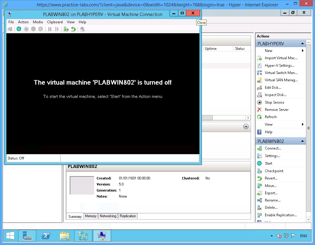 Figure 2.16 Screenshot of the device PLABHYPERV